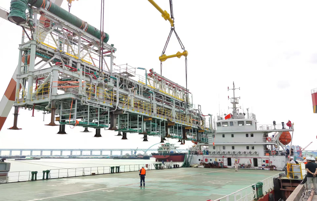 Siying Marine 4*Flowline Modules Load Out